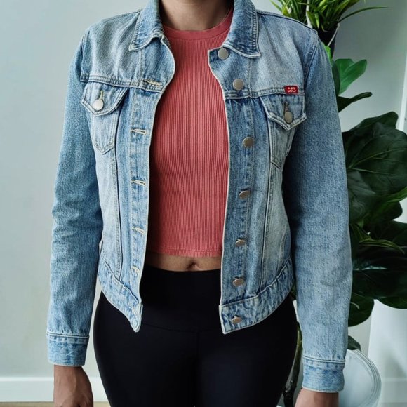 Vintage Handmade Embroidered Denim Jacket "Starry Sky" - Picture 3 of 10